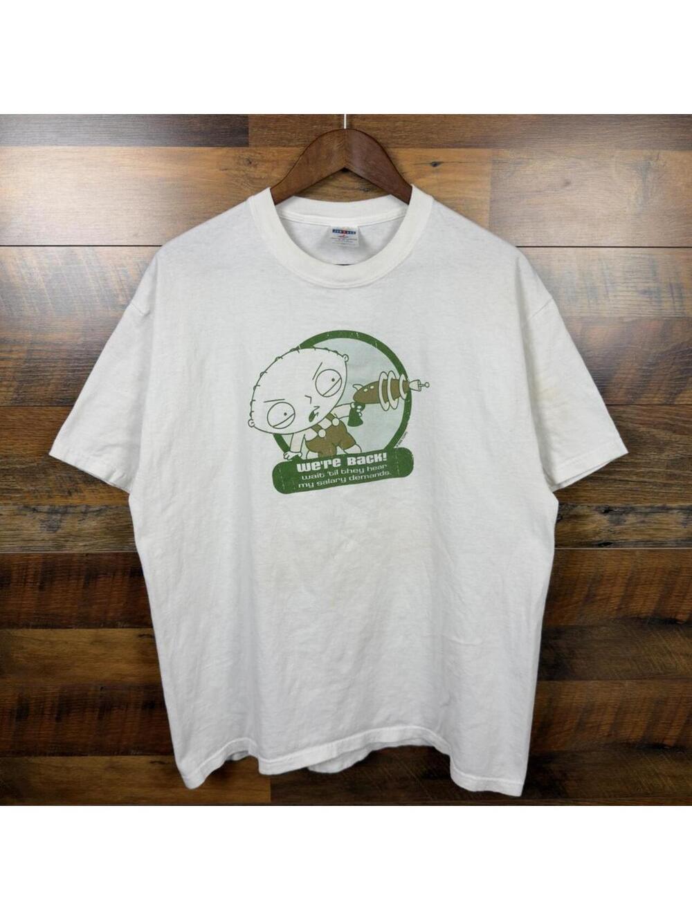 Vintage Family Guy Stewie Griffin Salary Demands Graphic T-Shirt XL